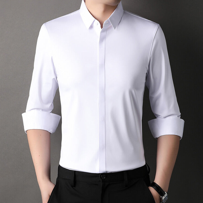 ✨2025 Nieuw Premium Bedrijfsshirt👔Herenhemd met kreukvrije knoopsluiting