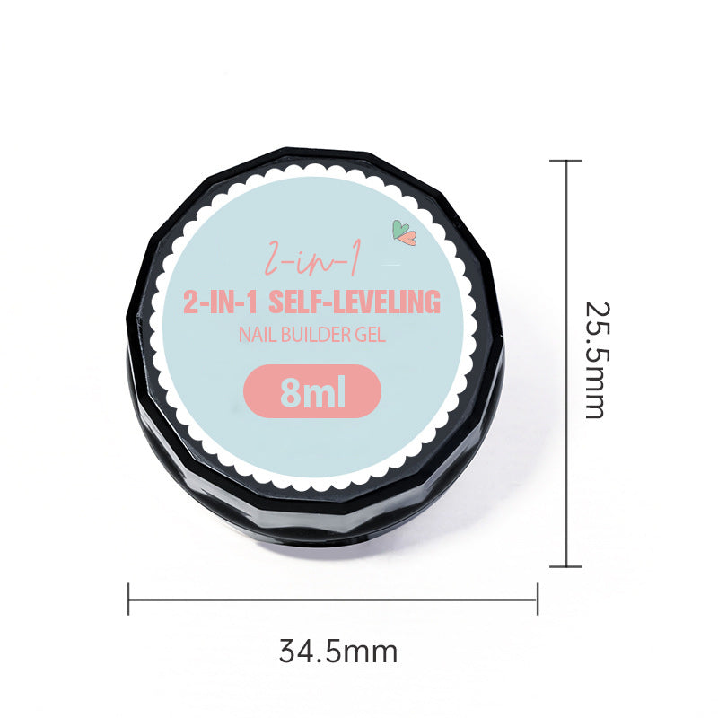 3-in-1 zelfnivellerende nagelverstevigende gel