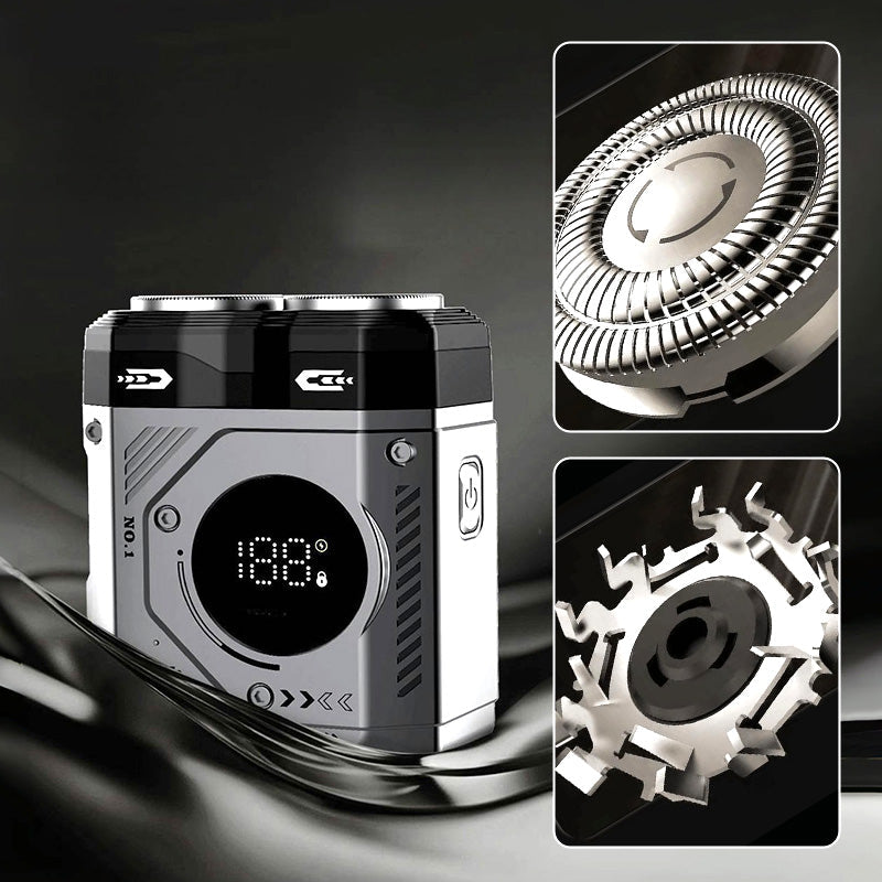 Draagbaar Wasbaar Scheerapparaat met Dubbel Mes voor Heren