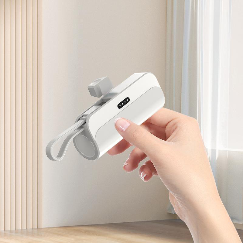 Draagbare Power Bank met hoge capaciteit en ingebouwde kabels