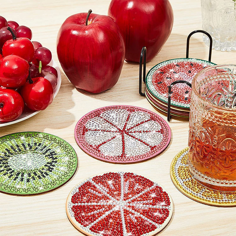DIY-set voor het maken van onderzetters met strass-steentjes en houde