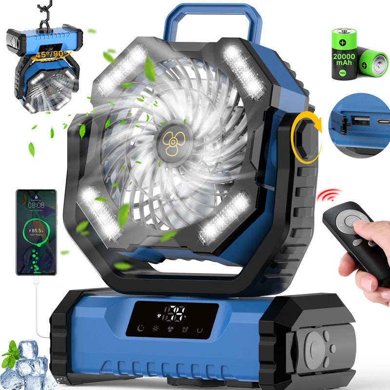 Draagbare Oscillerende Ventilator met Afstandsbediening