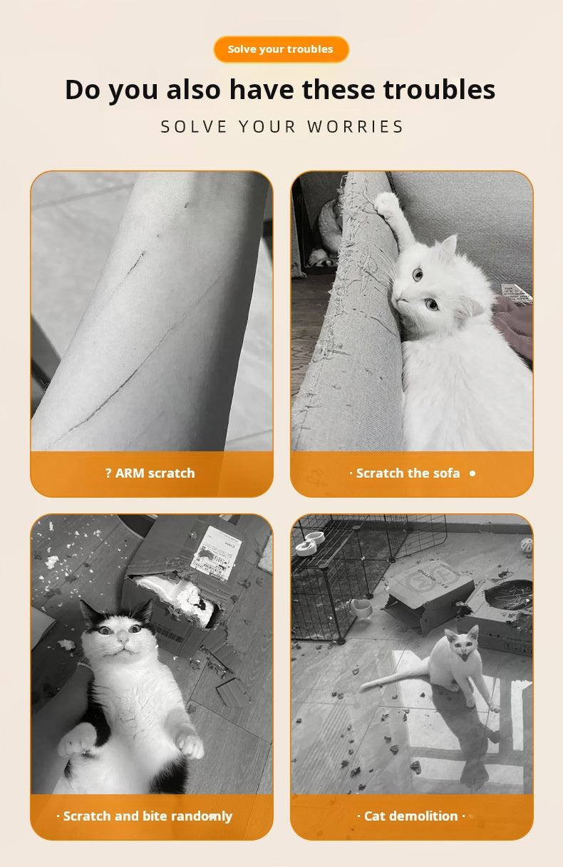 🐾 Wandgemonteerde Krabmat voor Katten💕