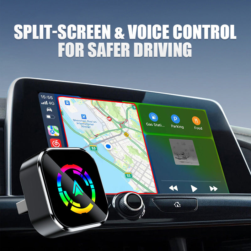 2-in-1 draadloze adapter voor iPhone en Android Auto
