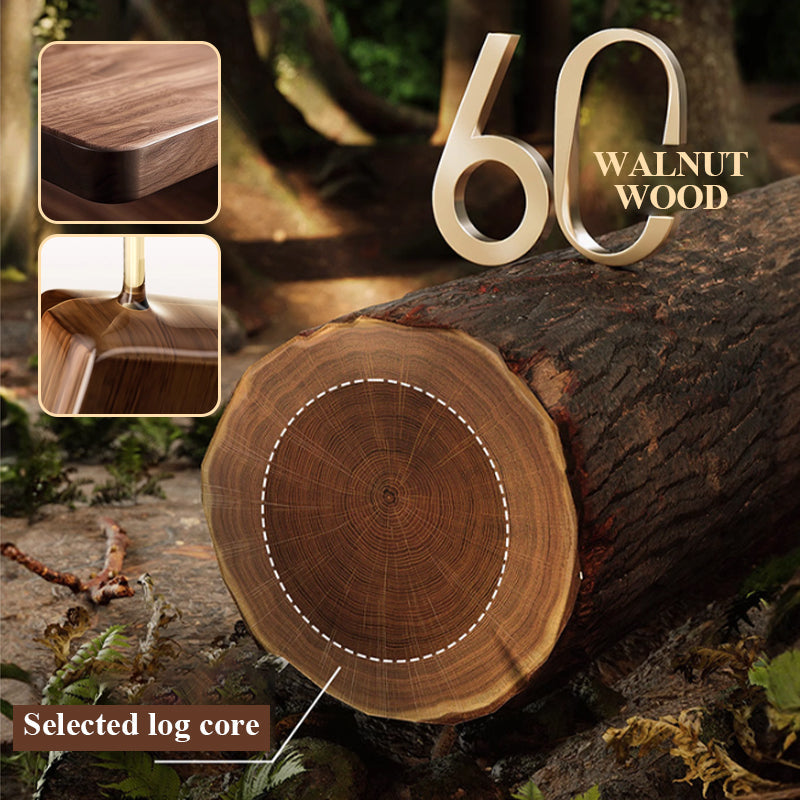 Walnoot houten zuignap badkamer rek