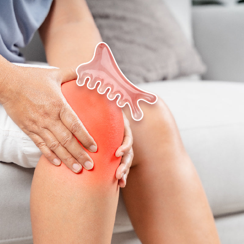 Multifunctionele hoofdhuid massagekam en Gua Sha hulpmiddel