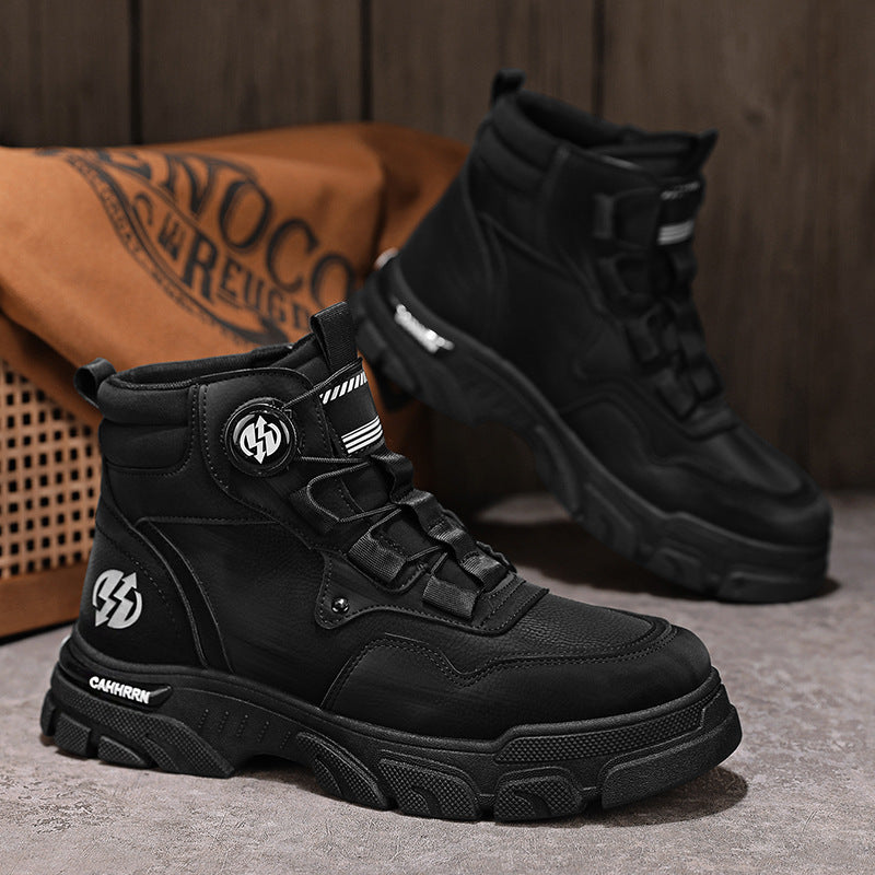 ⏳Tijdelijke aanbieding⏰Heren outdoor werkschoenen met draaibare gesp (waterdicht, antislip, comfortabel en ademend)