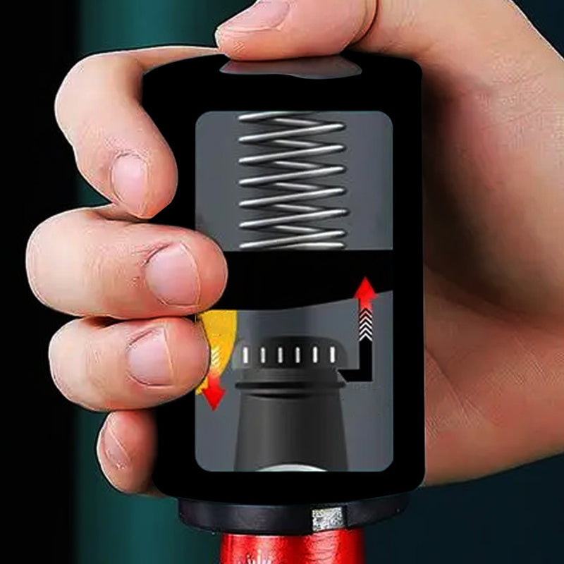 Magnetische flesopener met duwfunctie