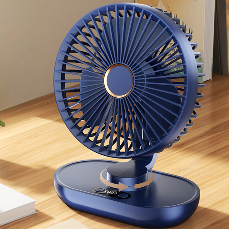 Draagbare Oplaadbare Desktop Roterende Ventilator