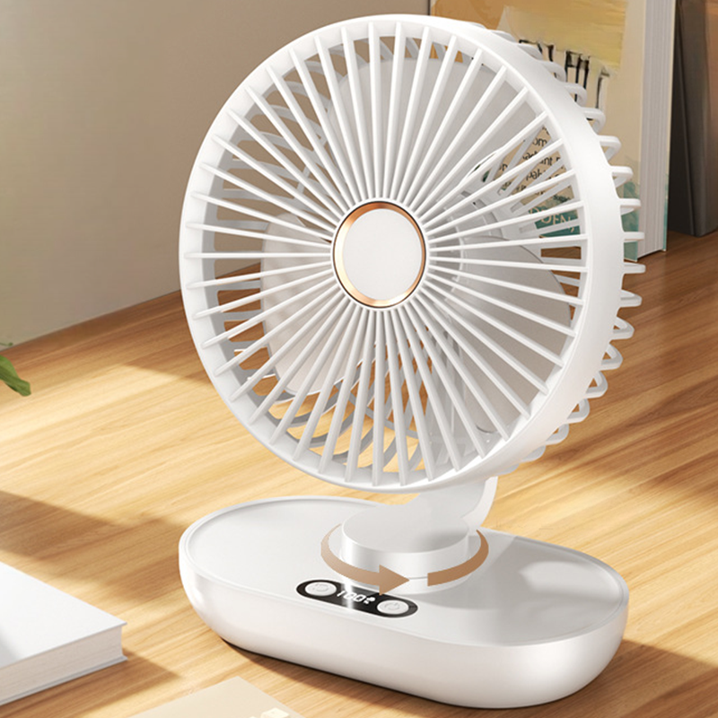 Draagbare Oplaadbare Desktop Roterende Ventilator
