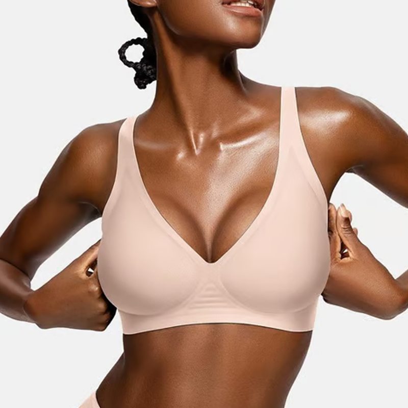 šZomer Hot Sale 55% Kortingā°Deep V Plunge Push-Up Draadloze Naadloze Jelly Bh