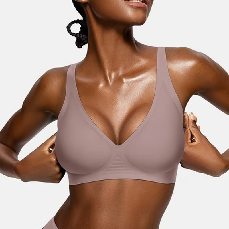 šZomer Hot Sale 55% Kortingā°Deep V Plunge Push-Up Draadloze Naadloze Jelly Bh