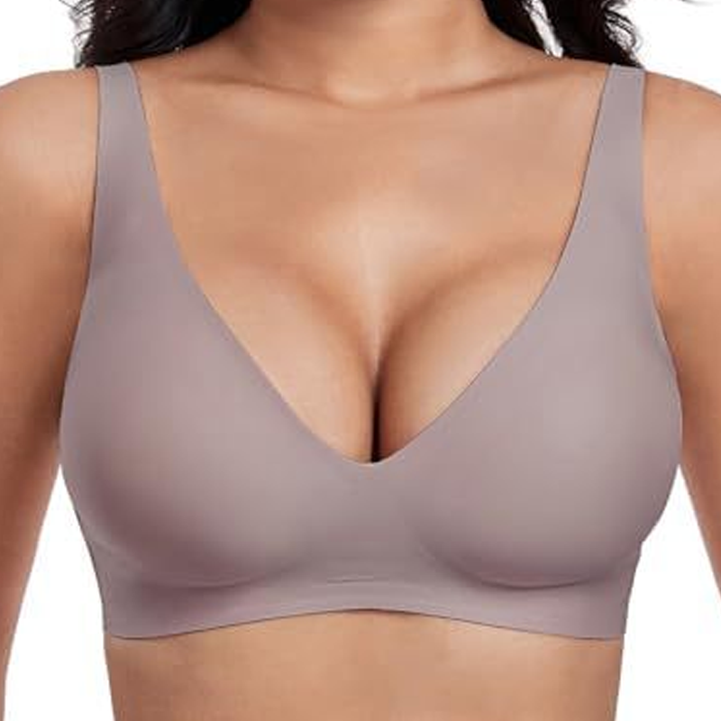 šZomer Hot Sale 55% Kortingā°Deep V Plunge Push-Up Draadloze Naadloze Jelly Bh