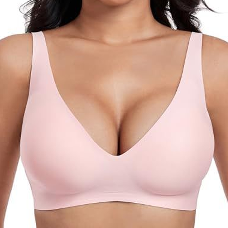 šZomer Hot Sale 55% Kortingā°Deep V Plunge Push-Up Draadloze Naadloze Jelly Bh