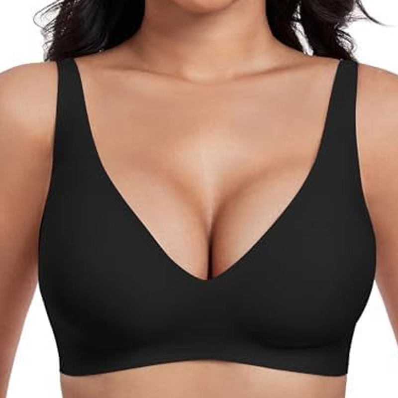 šZomer Hot Sale 55% Kortingā°Deep V Plunge Push-Up Draadloze Naadloze Jelly Bh