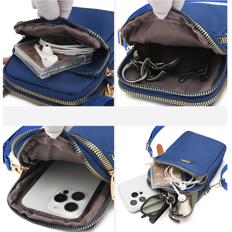 Stijlvolle 3-laags schouder crossbody tas