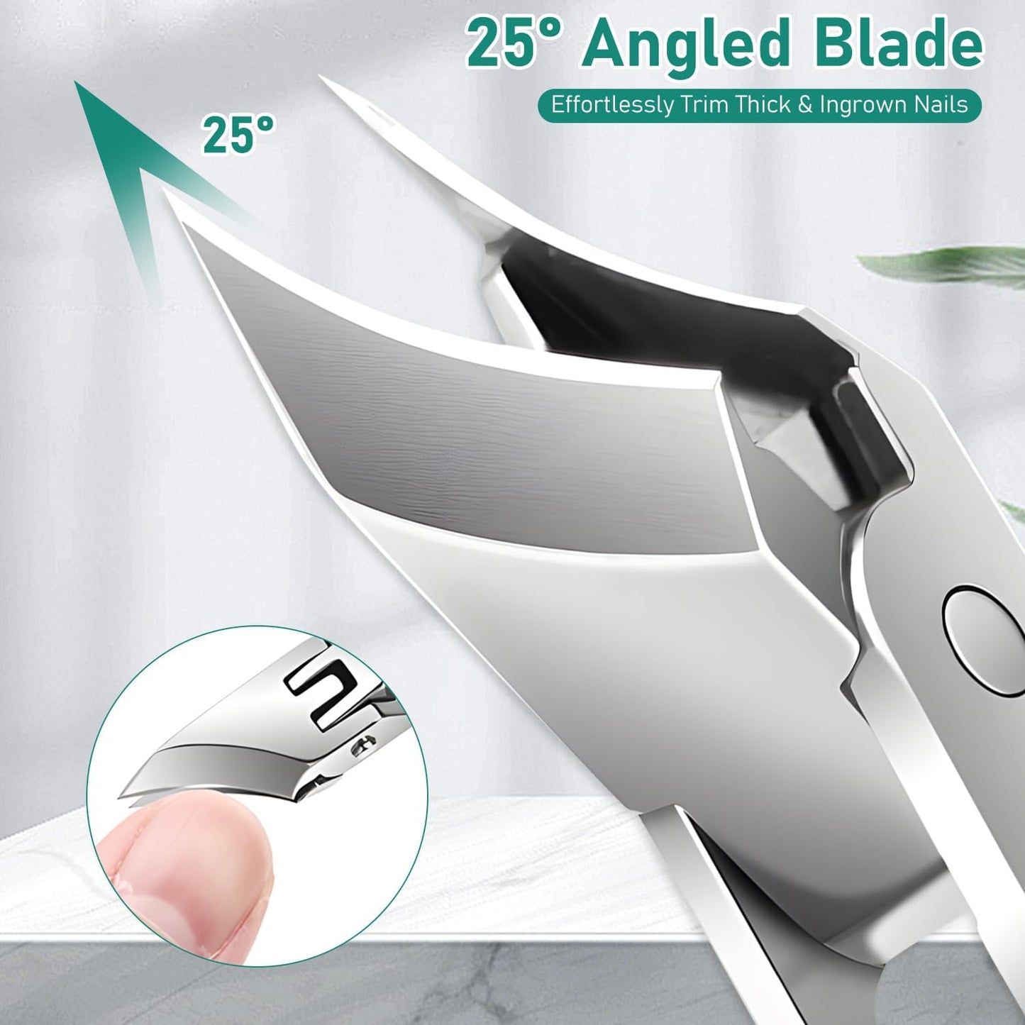 🔥Door pediaters aanbevolen nagelknipper - Ergonomisch schuin ontwerp voor teennagels en ingegroeide nagels - Beperkte aanbieding van 49