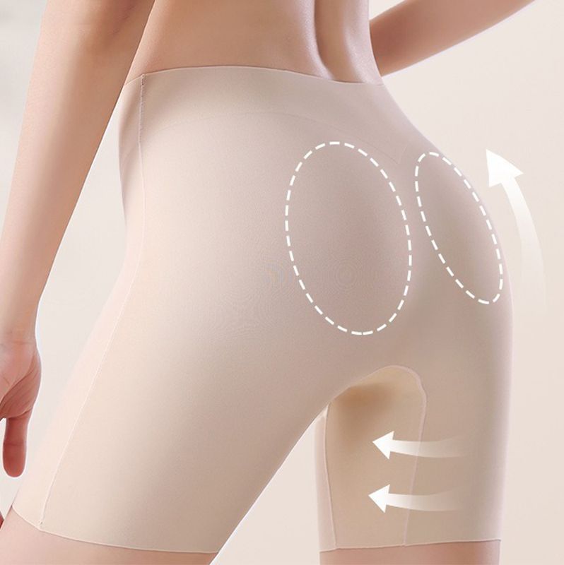 🔥Nieuw en populair❤️🔥 Vrouwen Hoog taille Ice Silk Ondergoed met Tummy-control Hip-lifting
