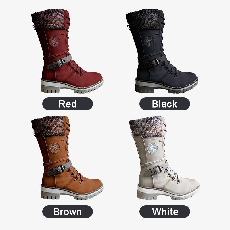 🎁Hete verkoop 49% KORTING🔥Waterdichte knie-sneeuwlaarzen voor dames👢