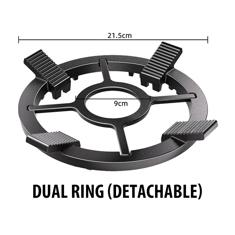 🍳🔧 Universeel Gasfornuisrek met Antislip – Afneembare Binnenring, Stabiele Basis & Duurzame Constructie (Universele Compatibiliteit)!