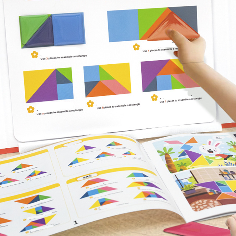 🎁Magnetische tangram -puzzelset voor kinderen