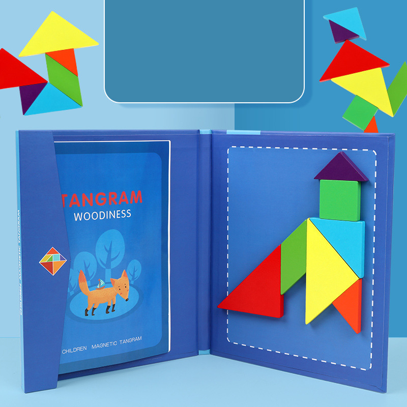 🎁Magnetische tangram -puzzelset voor kinderen