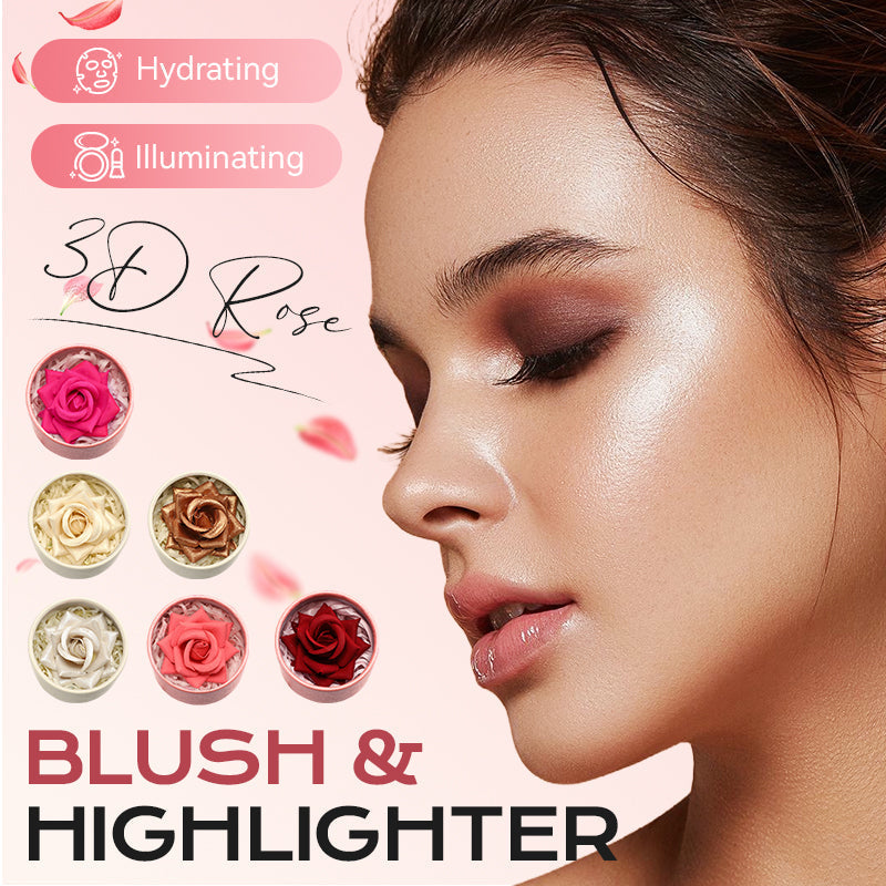 💖3D Roze Blush & Highlighter🌸