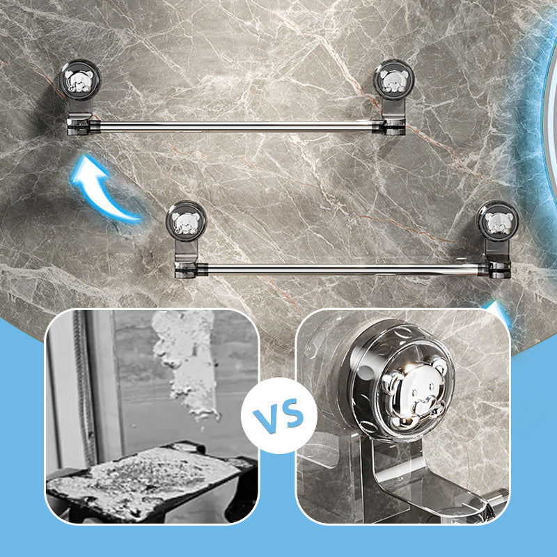 Verstelbare handdoekhouder met zuignap