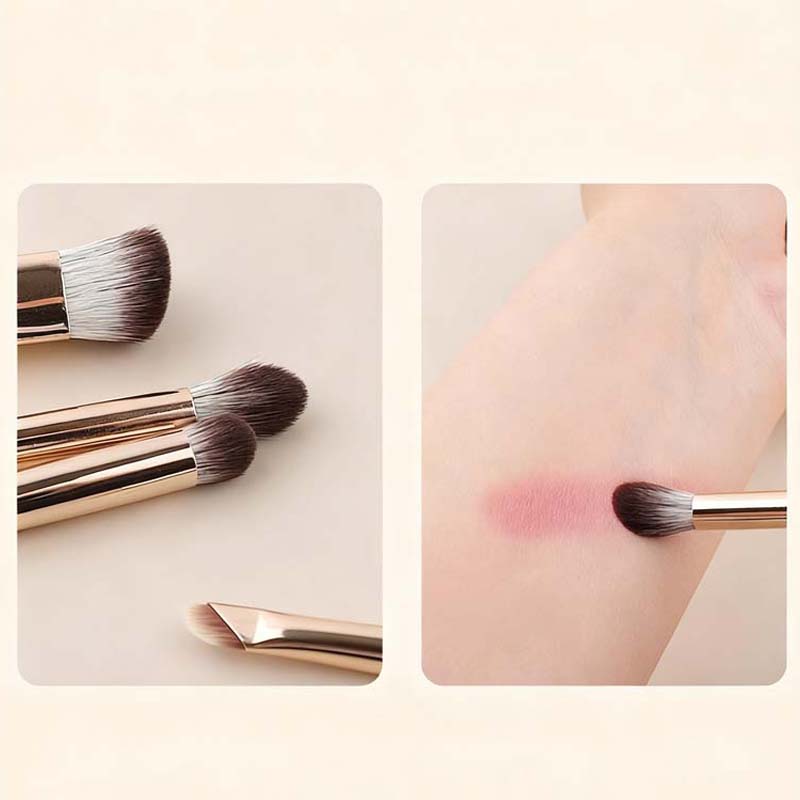 Alles-in-één draagbare make-upborstelset