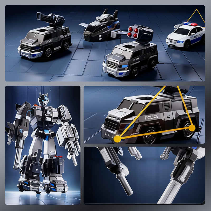 💥 TIJDELIJKE AANBIEDING! 🔥9-in-1 magnetisch transformeerbaar auto- en robotspeelgoed