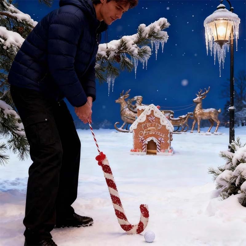 Kerstmis-peperkoek golfspel se