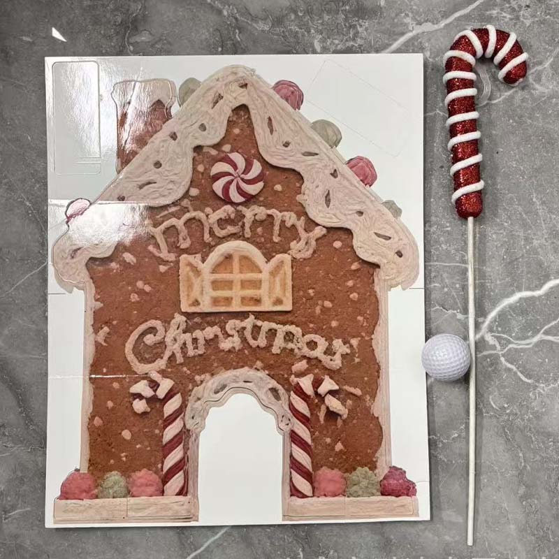 Kerstmis-peperkoek golfspel se