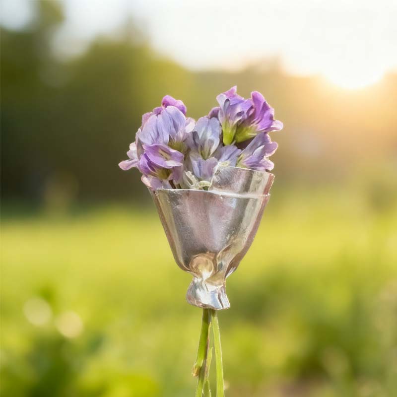 Draagbare bloemenbrochespeld