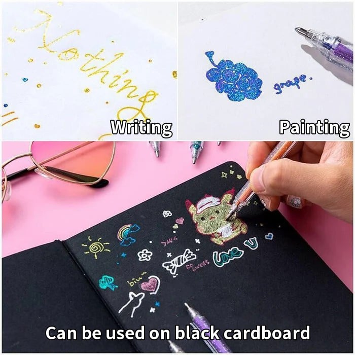 🎁Laatste dag van de uitverkoop 49% KORTING✨Glittergelpennen set