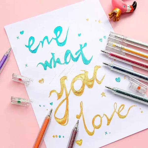 🎁Laatste dag van de uitverkoop 49% KORTING✨Glittergelpennen set