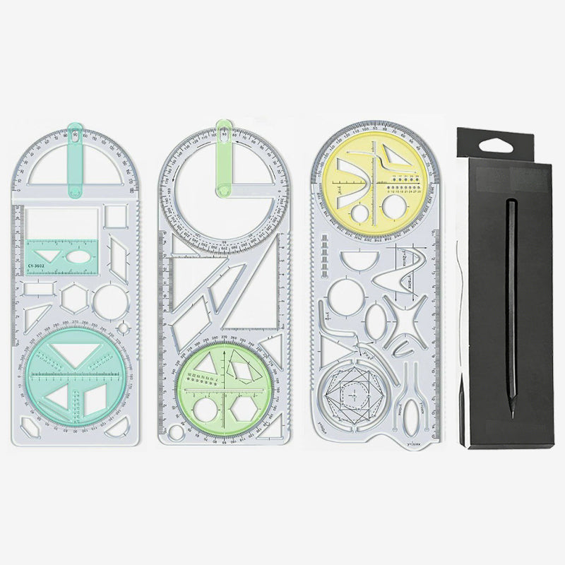 Multifunctionele geometrietekenliniaal