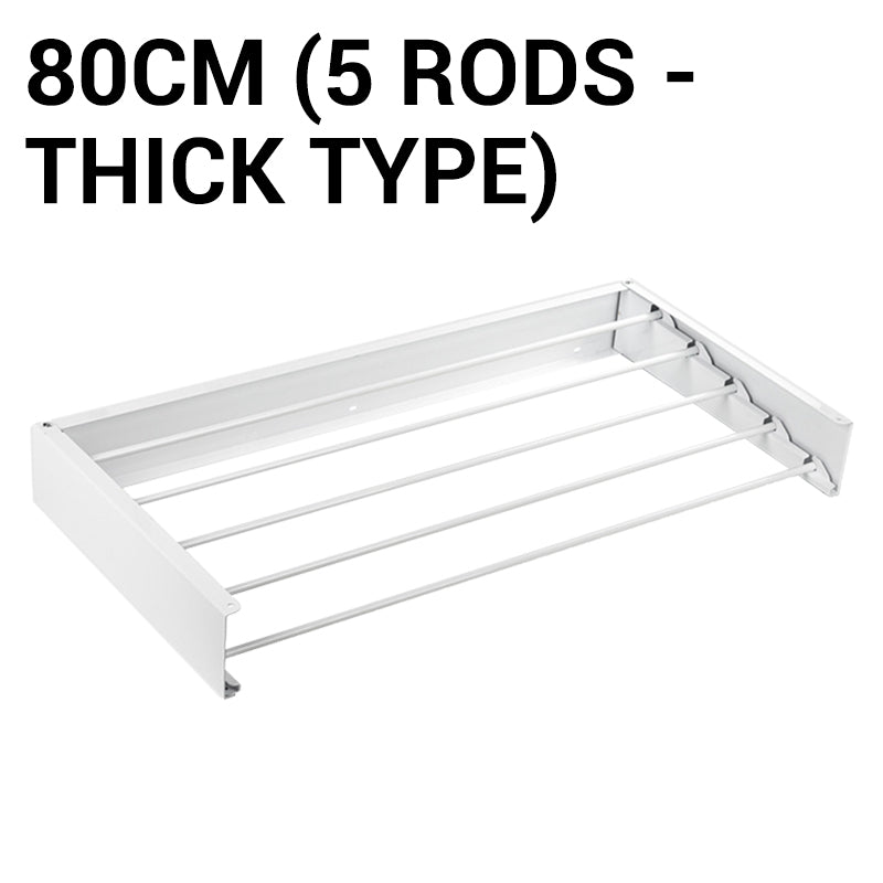 Opvouwbaar wandgemonteerd droogrek voor kleding