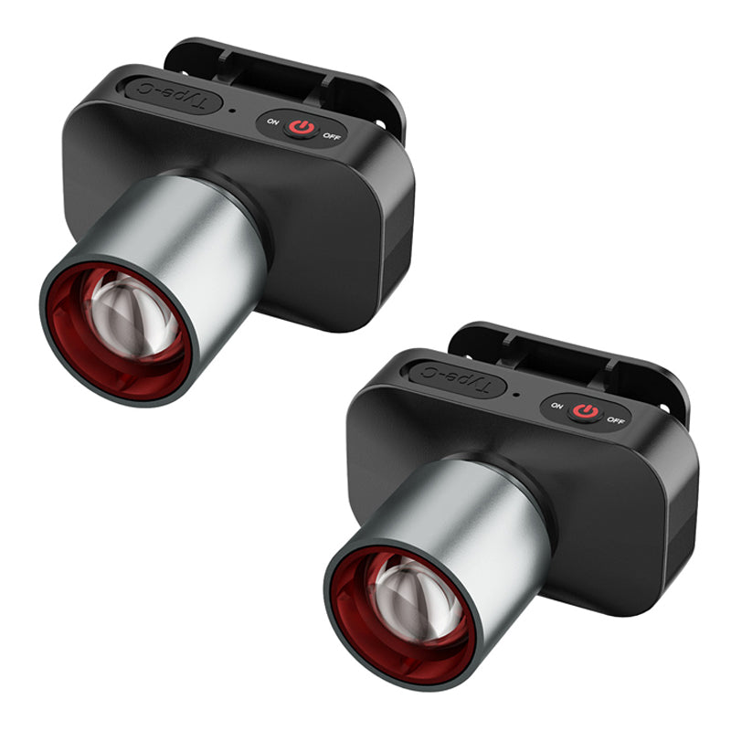 Krachtige LED-hoofdlamp met telescopische zoom