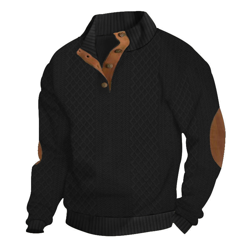 Heren Gestamp Jacquard Poloshirt met Kraag