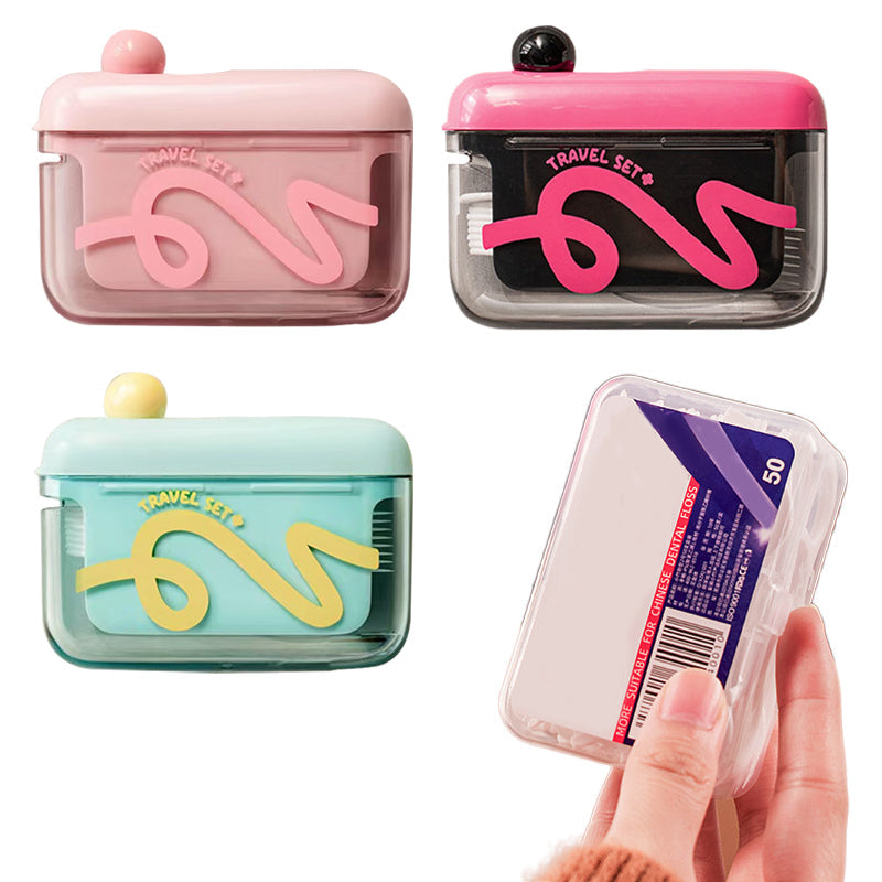 Automatische pop-up dispenser voor tandzijde