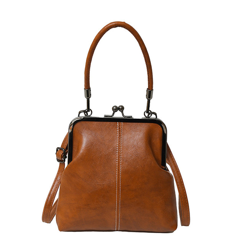 👜 50% KORTING! 💋 Damestas met kussslot – vintage look, afneembare riem & geschikt voor elke gelegenheid.