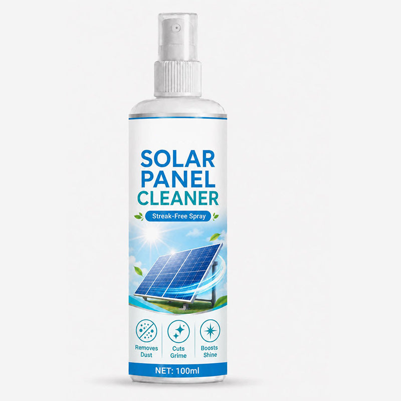 ☀️ Summer Deal! Reinigingsspray voor zonnepanelen – stofvrij, streepvrij en veilig voor alle panelen.