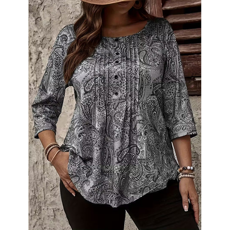 ๐๐ธ 50% korting! Blouse voor dames โ ๐ฟ plus size, ๐ flatterend & comfortabel, ๐ perfect voor elke gelegenheid!