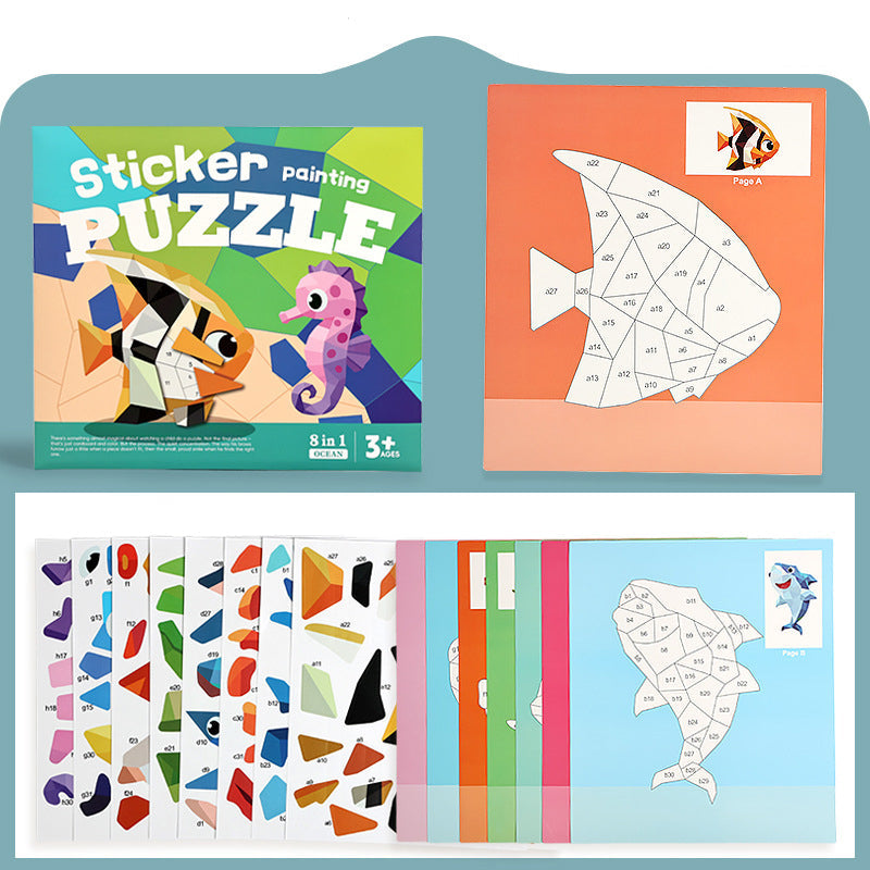 🎨 50% korting! Geometrisch stickerboek – urenlang schermvrij plezier, vormen matchen & creatief spelen. Perfect voor thuis & onderweg! ✨🧩