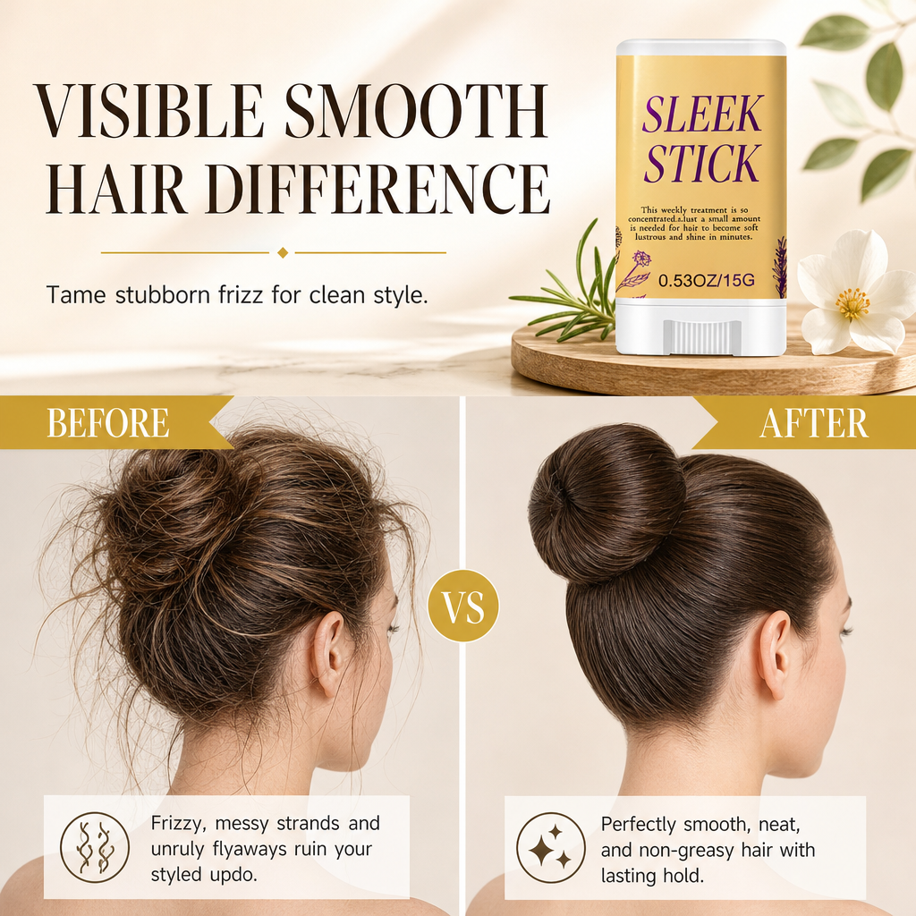 ✨ 50% korting! Styling stick tegen pluizig haar – temt losse haartjes in seconden, langdurige fixatie & voedende bijenwas. 15 g – voor een strakke look de hele dag! 💇♀️💪