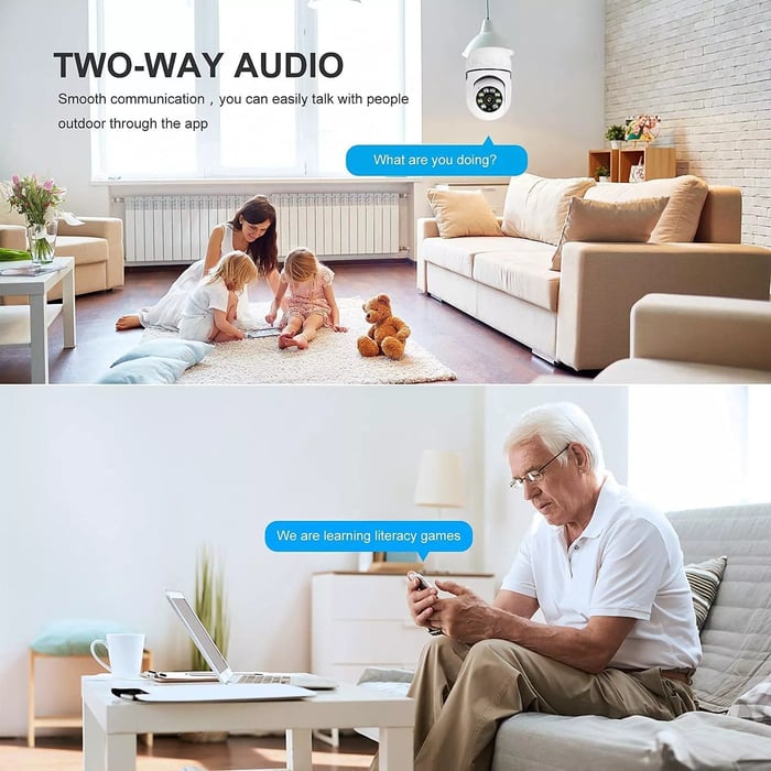 đ„Hete Uitverkoop 40% Aanbiedingđ„Draadloze Wifi Lichtbolcamera Beveiligingscamera