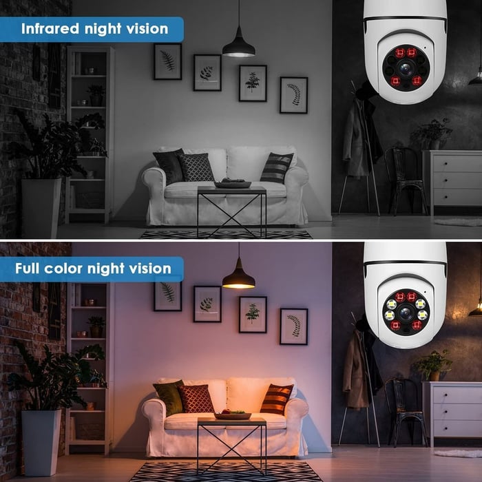 đ„Hete Uitverkoop 40% Aanbiedingđ„Draadloze Wifi Lichtbolcamera Beveiligingscamera