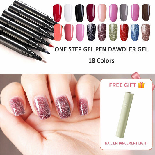 💅 Beperkte tijd: koop 1, krijg 1 gratis ✨ One Step Nagelgel Pen 🎨 Gratis draagbare mini UV-nagellamp 💡