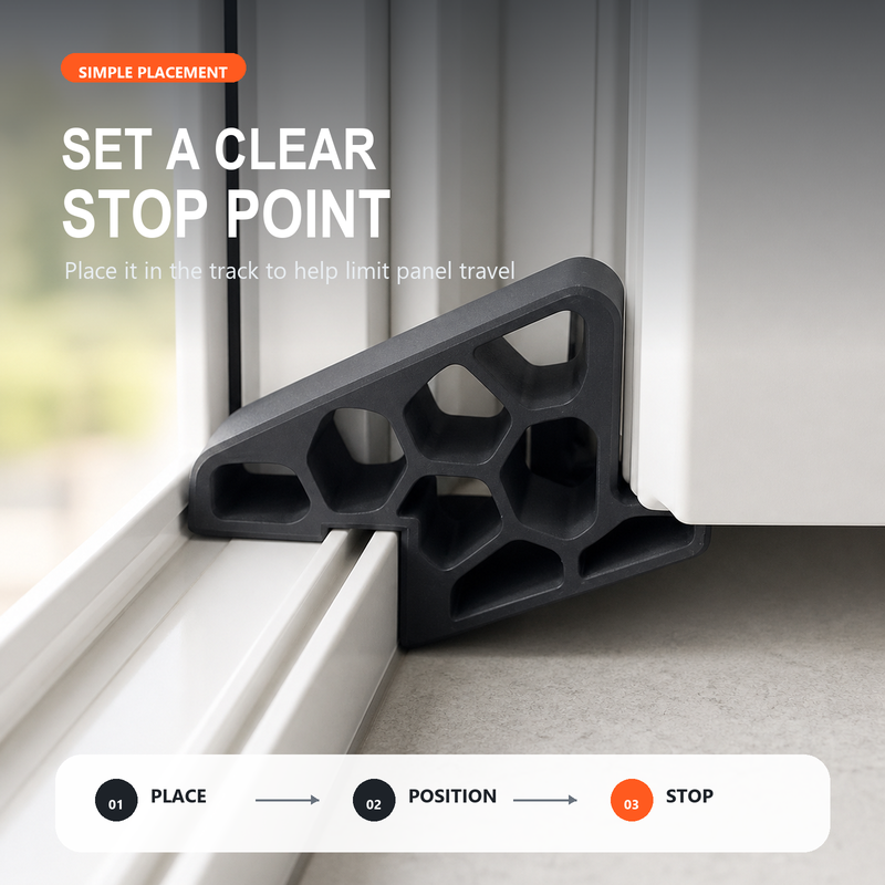 🚪 50% korting! Deurstopper voor schuiframen & balkondeuren – beperkt openingshoek, voorkomt harde stoten & beschermt kozijnen. Minimalistisch zwart design! ✨🛡️