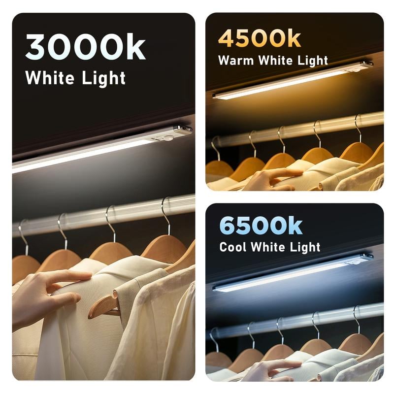 🏆 Hot Sale!50% KORTING 🔥 3-Kleuren LED Sensor Lampjes – Magnetisch & Oplaadbaar